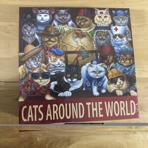 Cats Around the World 1000 piece jigsaw puzzle NEW in box Flip n Fletcher 19x26